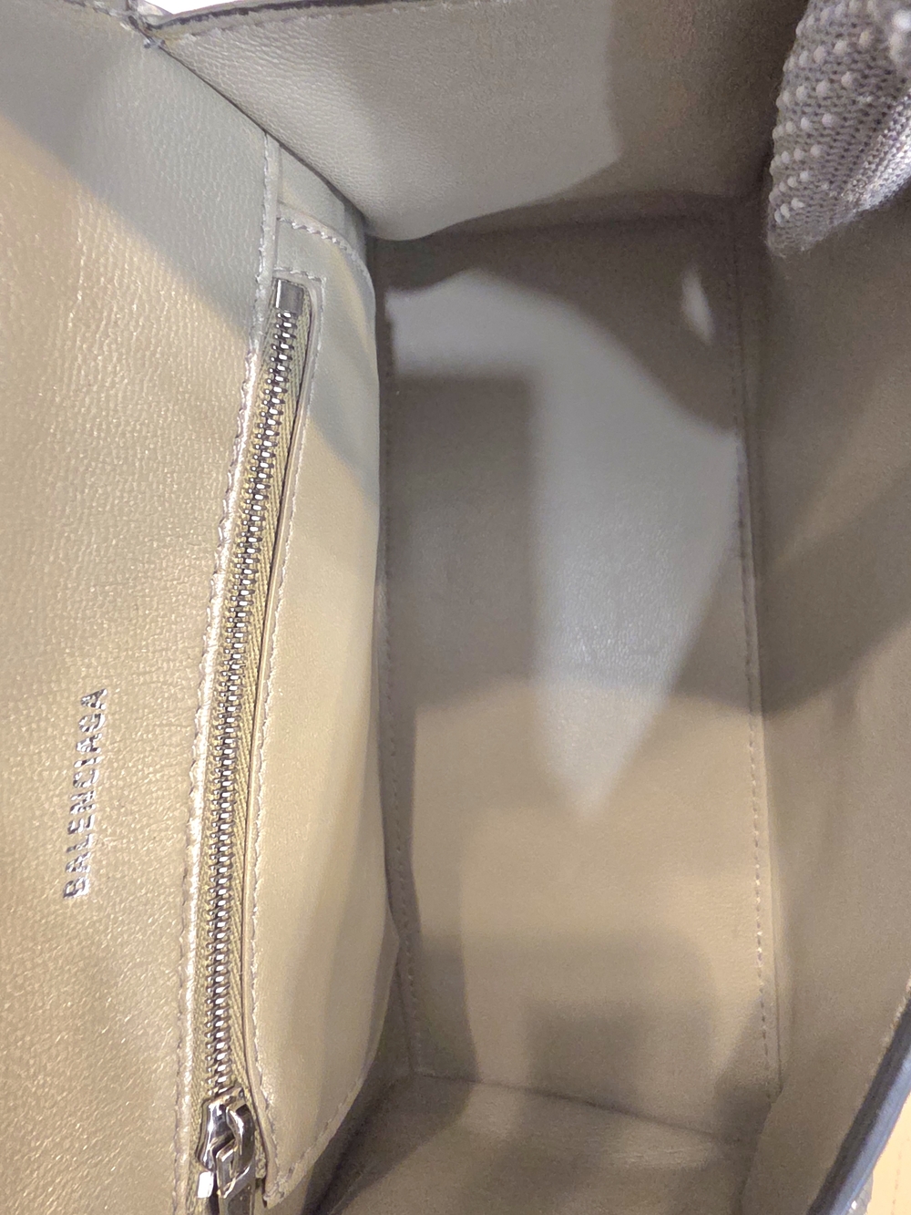 Balenciaga Black and Gray Python-Print Top Handle Satchel - Picture 9 of 17